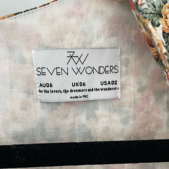 Free People Seven Wonders Marguerite Playsuit Size 2 Floral Cottage Romper. 22 - Picture 8 of 12